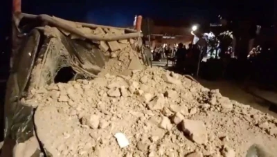 بالفيديو.. شاهد الفرق في الثبات بالزلزال في المغرب