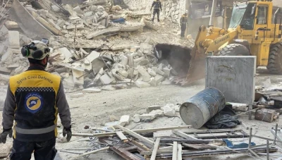 انهيار مبنى سكني في حي الأشرفية بحلب.. وارتفاع حصيلة الضحايا