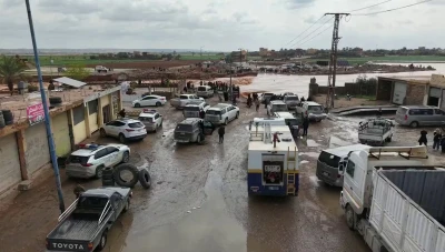 توقف مؤقت لحركة العبور عبر منفذ البوكمال الحدودي
