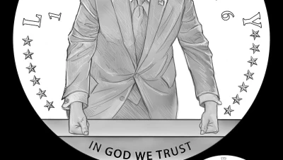 اعتماد عملة ذهبية تحمل صورة ترامب في الولايات المتحدة