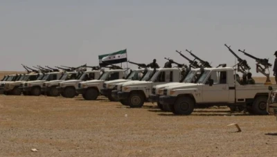 اندماج جيش سوريا الحرة في مديرية أمن البادية بريف حمص