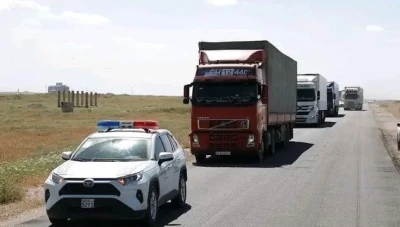 عبور أول قافلة ترانزيت عبر منفذ تل أبيض