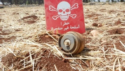 انفجار لغم أرضي في ريف حلب الجنوبي يصيب رجلاً وطفلاً