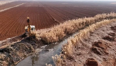 انطـلاق أعمـال تنظـيف مجـرى نهـر قـويق في ريف حلب الجنوبي