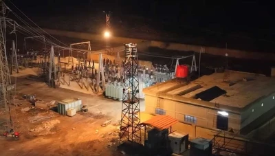 افتتاح محطة تل رفعت الكهربائية ووضعها في الخدمة شمالي حلب