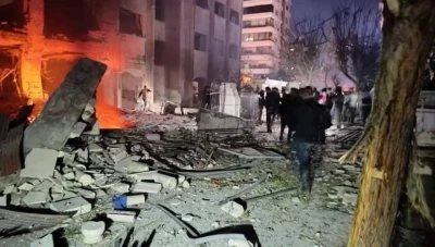 استشـهاد عدة أشخاص جراء القصـف الاسـرائيلي على منزل في دمشق