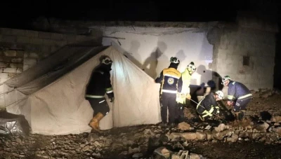 أضرار واسعة في مخيمات الشمال السوري بعد المنخفض القطبي