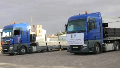 قافلة مساعدات أردنية تضم 51 شاحنة تتجه إلى سوريا