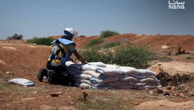 الدفاع المدني السوري يتعامل مع مخلفات الحرب في ريف درعا لضمان سلامة المواطنين