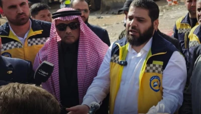 إزالة الأنقاض وإعادة التدوير بدعم سعودي في الغوطة