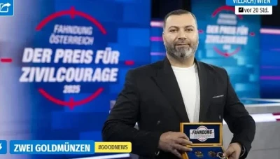 جائزة شجاعة لمواطن سوري أوقف هجوماً دامـ..ـياً في النمسا