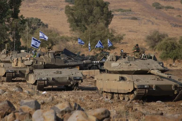 قذيفة الياسين تستهدف جنود إسرائيليين داخل دبابة أثناء أدائهم طقوس تلمودية