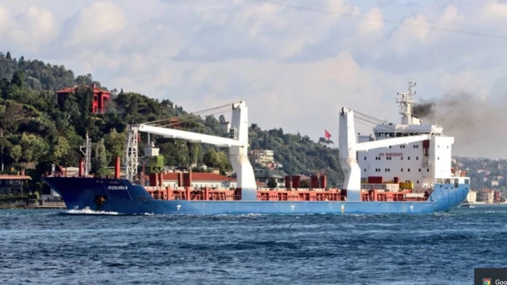 سفينة محملة بقمح أوكراني تتجه نحو ميناء طرطوس
