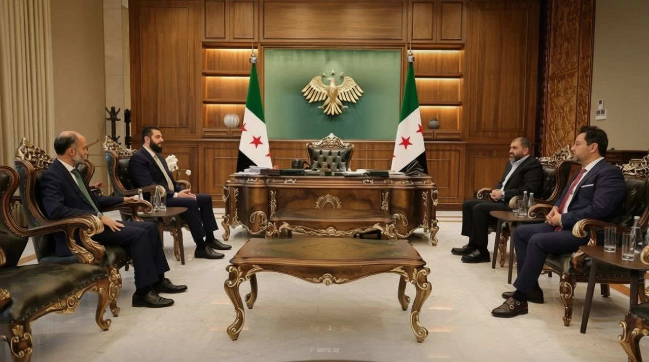 الرئيس أحمد الشرع يلتقي ممثلي شركة تركية متخصصة بالصناعات البحرية