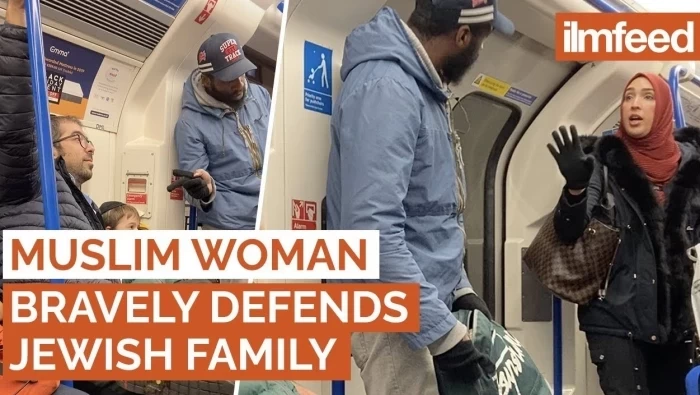 مسلمة تدافع عن يهودي تعرض للإساءة في مترو لندن