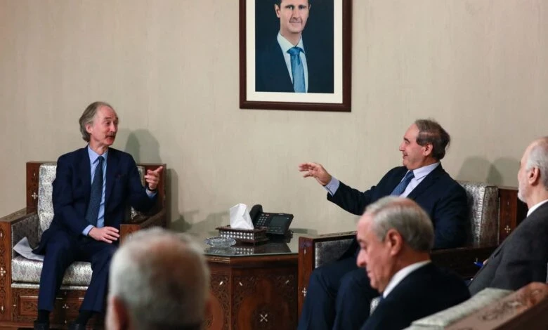 وصول بيدرسن إلى دمشق وتأكيد فيرشينين: بحثنا عن فرصة لتعزيز الحوار بين السوريين