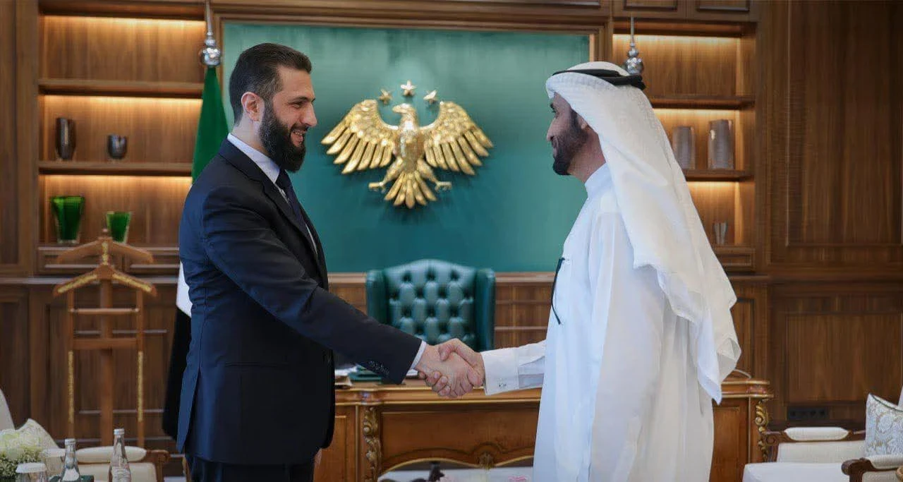 الرئيس أحمد الشرع يبحث مع محمد الشيباني فرص الاستثمار الإماراتي