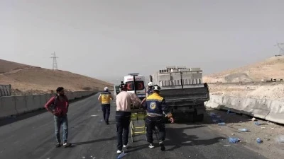 إصابات بحوادث سير وحرائق في سوريا خلال يوم واحد