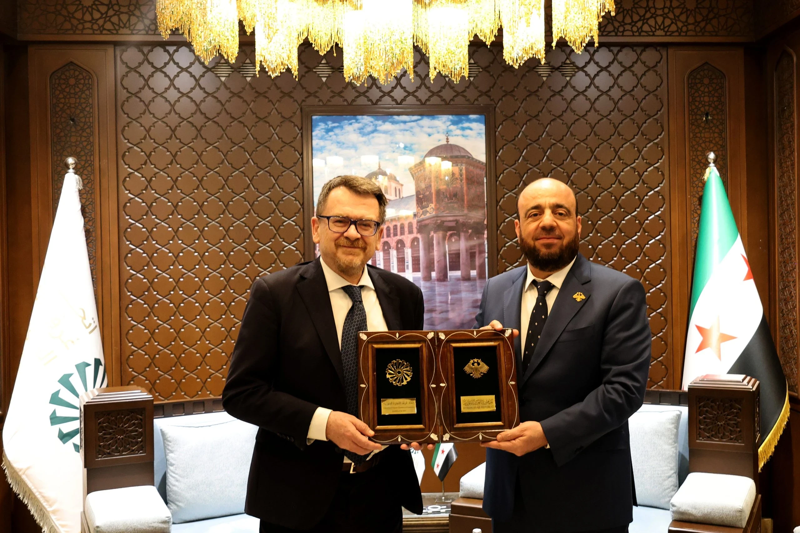 مباحثات سورية–إيطالية حول آفاق التعاون الاقتصادي وتأسيس مجلس أعمال مشترك