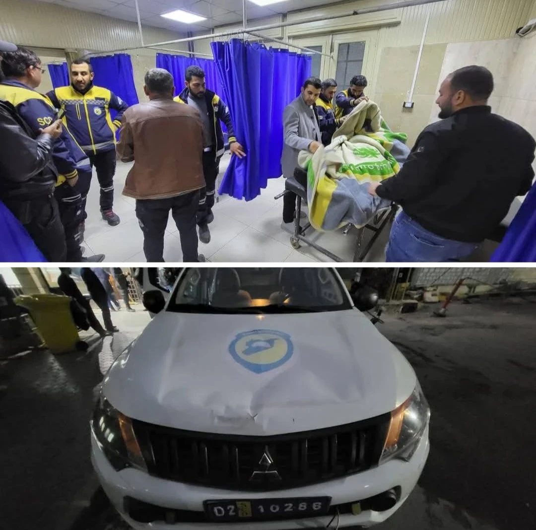 استهـ.ـداف فرق الدفاع المدني خلال مهمة إطفاء في مدينة حلب