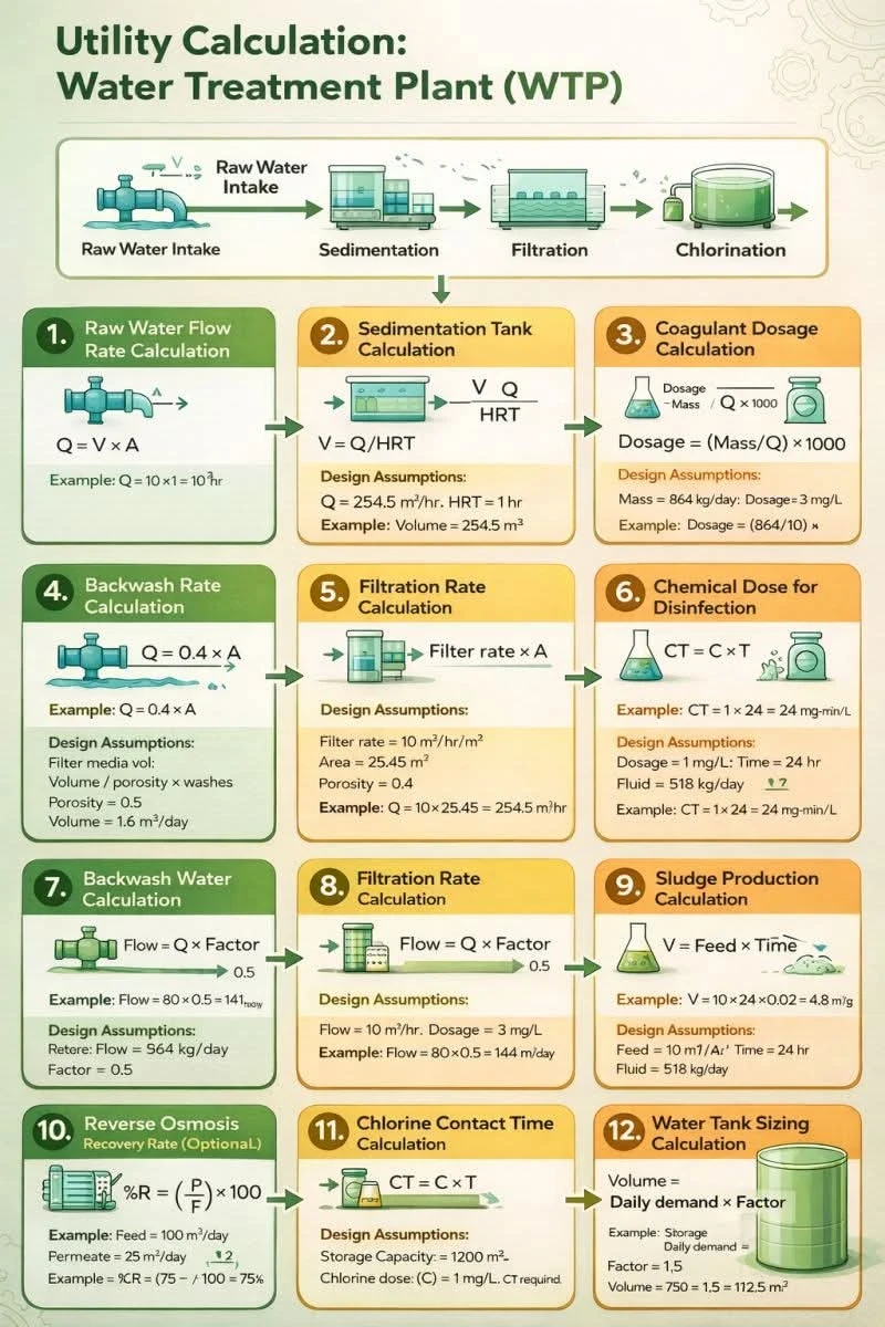 أهمية الحسابات الدقيقة في تصميم محطات معالجة مياه الشرب